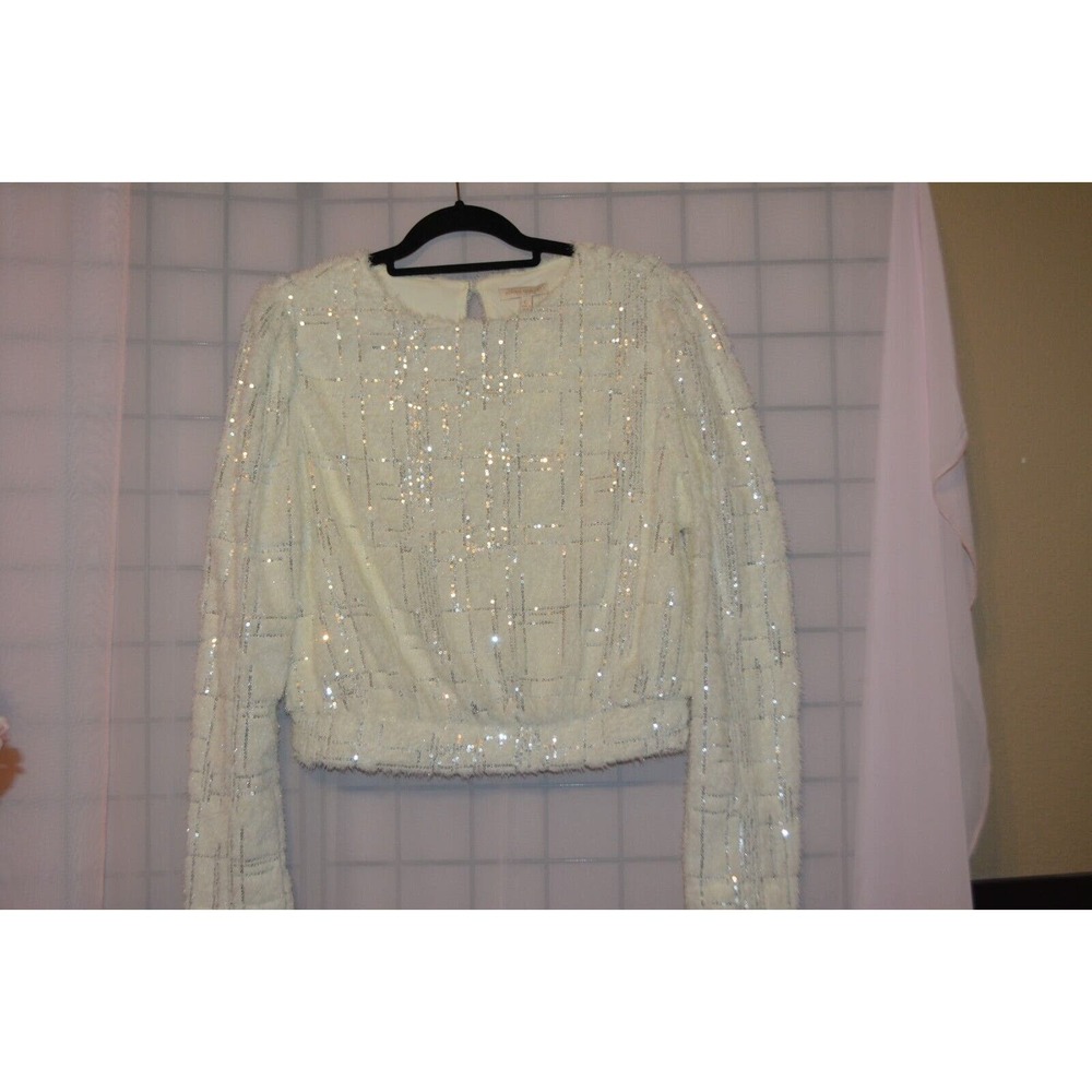 Flying Tomato Make you my world woven sweater sz L